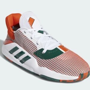 Adidas Miami Hurricanes Pro Bounce 2019 Low Men Basketball Shoes EE3893 US 10